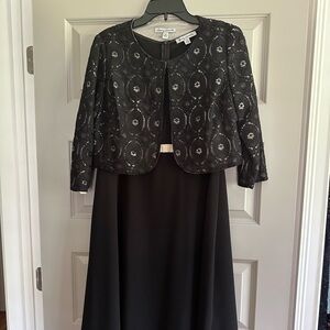 Black 2 piece cocktail dress Size 12